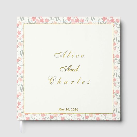 スイートピーフローラピンクアンドクリーム ゲストブック (正面)