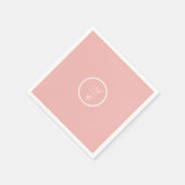 スイートピーフローラピンクアンドクリーム スタンダードカクテルナプキン (角)