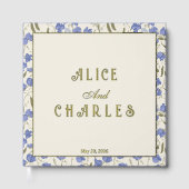 スイートピーフローラブルー&クリーム ゲストブック (正面)