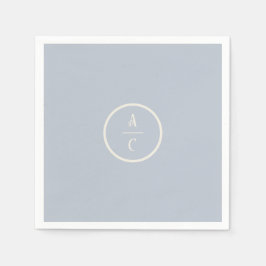 スイートピーフローラブルー&クリーム スタンダードカクテルナプキン