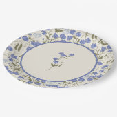 スイートピーフローラ結婚ズクリーム ペーパープレート (アングル)