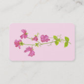 スイートピーフローリスト買い物花カスタマイズ 名刺 (裏面)