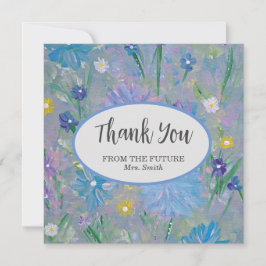 スイートピーブライダルシャワーサンキューカード サンキューカード