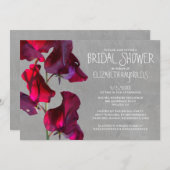 スイートピーブライダルシャワー招待状 招待状 (正面/裏面)
