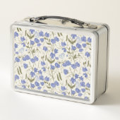 スイートピーブルーとクリーム メタルランチボックス (裏面)