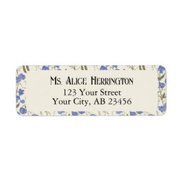 スイートピーブルーとクリーム ラベル