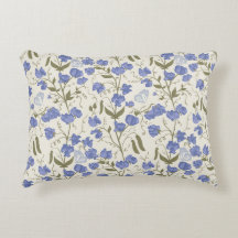 スイートピーブルーアンドクリームコテージコアデザイン