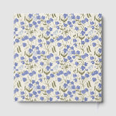 スイートピーブルーアンドクリームコテージコアデザイン ゲストブック (裏面)