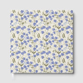 スイートピーブルーアンドクリームコテージコアデザイン ゲストブック (正面)