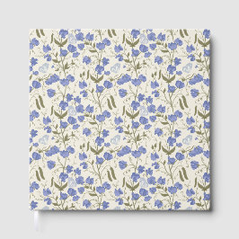 スイートピーブルーアンドクリームコテージコアデザイン ゲストブック