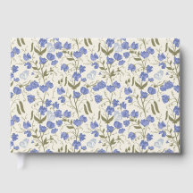 スイートピーブルーアンドクリームコテージコアデザイン