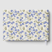 スイートピーブルーアンドクリームコテージコアデザイン ゲストブック (裏面)