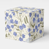 スイートピーブルーアンドクリームコテージコアデザイン フェイバーボックス (正面サイド)