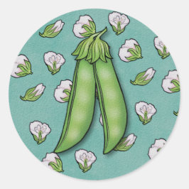 スイートピーベイビーシャワー ラウンドシール