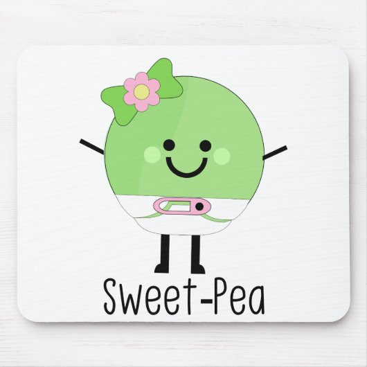 スイートピーベビーガールピー マウスパッド (正面)