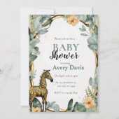 スイートピーベビーシャワー招待状 招待状 (正面)