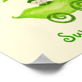 スイートピー男の赤ちゃんアートポスタープリント ポスター (角)