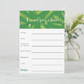 スイートピー赤ちゃんシャワーアドバイスゲーム 招待状 (スタンド正面)