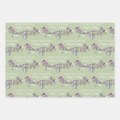 スイートピー おめでとう ラッピングペーパー シート (正面2)