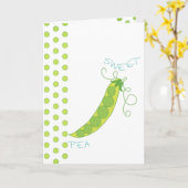 スイートピー カード (黄色い花)