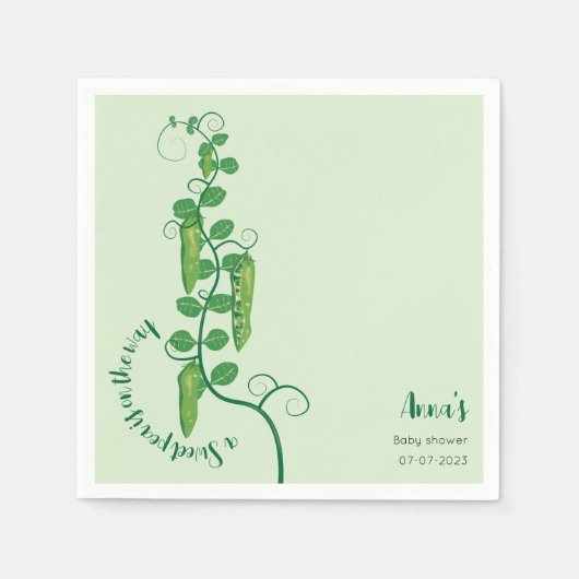 スイートピー スタンダードカクテルナプキン (正面)