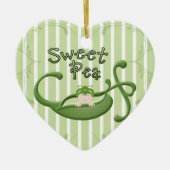 スイートピー セラミックオーナメント (正面)