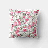 スイートピー：フローラ夏の質感。 クッション (裏面)