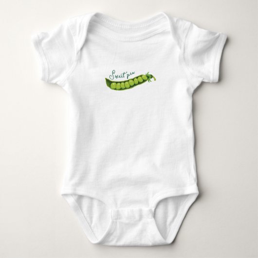 スイートピー ベビーボディスーツ (正面)