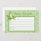 スイートピー 招待状 (正面/裏面)