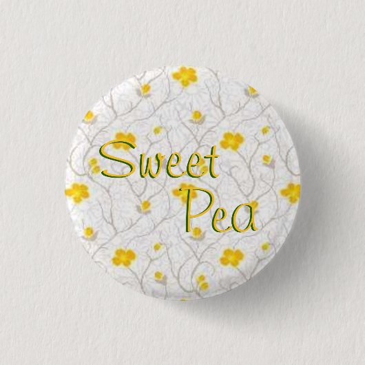 スイートピー 缶バッジ (正面)