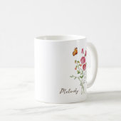 スイートピー 誕生月のお花 コーヒーマグカップ (正面右)