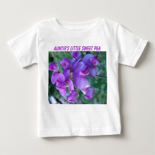 スイートピー、Little伯母さんのスイートピー ベビーTシャツ (正面)