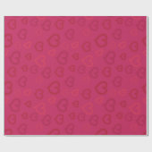 スイートピ描ンクハートのパターカスタムン色 ラッピングペーパー (フラット)