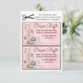 スイートフォレストウッドランドガールズおむつラッフルインサート 招待状 (スタンド正面)