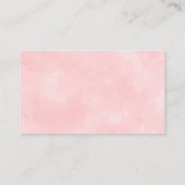 スイートフォレストウッドランドガールズおむつラッフル 名刺 (裏面)