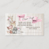 スイートフォレストウッドランドガールズおむつラッフル 名刺 (正面)