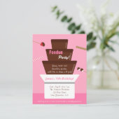 スイートフォンデュ噴水女子バースデーパーティー 招待状 (スタンド正面)