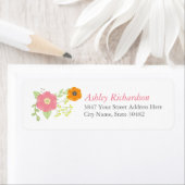 スイートフラワーガーデン差出人住所ラベル ラベル (インサイチュ)