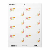 スイートフラワーガーデン空白のラベル ラベル (フルシート)