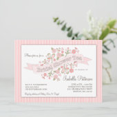 スイートフラワーズブライダルシャワーティーパーティの招待状 招待状 (スタンド正面)