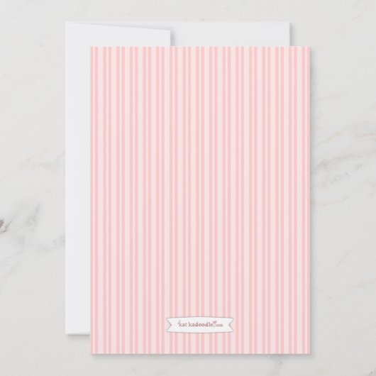 スイートフラワーズブライダルシャワーティーパーティの招待状 招待状 (裏面)