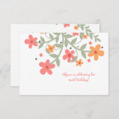 スイートフラワーズ招待状 招待状 (正面/裏面)