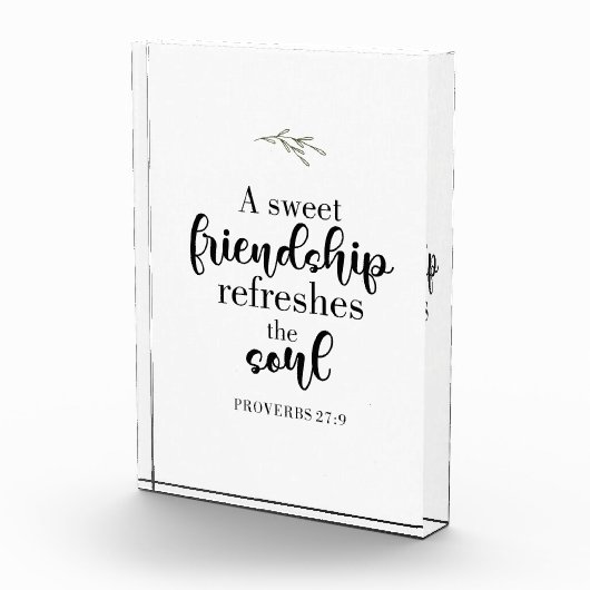 スイートフレンドシップバイブル韻文レタリング引用文 フォトブロック (右)
