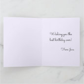 スイートフローラブーケ誕生日カード カード (内部)