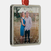 スイートフローラモノグラムホリデーオーナメント メタルオーナメント (右)