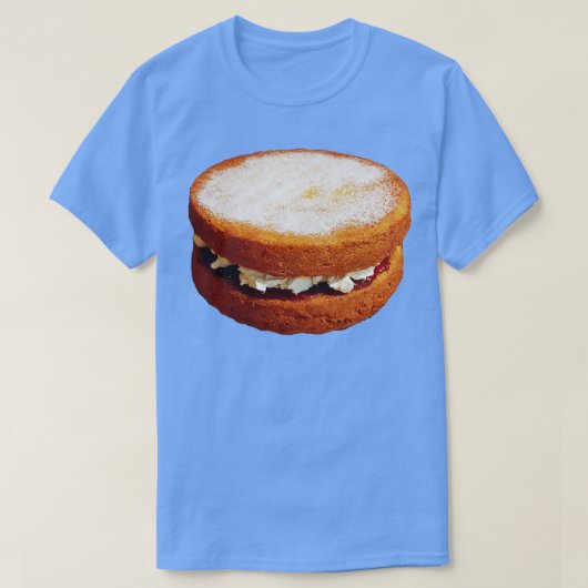 スイートフードビクトリアスポンジケーキ Tシャツ (デザイン正面)