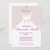 スイートブライダルシャワーの招待 招待状 (正面/裏面)