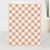 スイートブラウンテディベアスリープベビー サンキューカード (裏面)