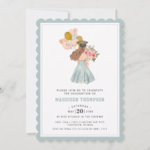 スイートブルネットガールウォーターの色卒業