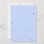 スイートブルーカップルズベビーシャワー招待状 招待状 (裏面)